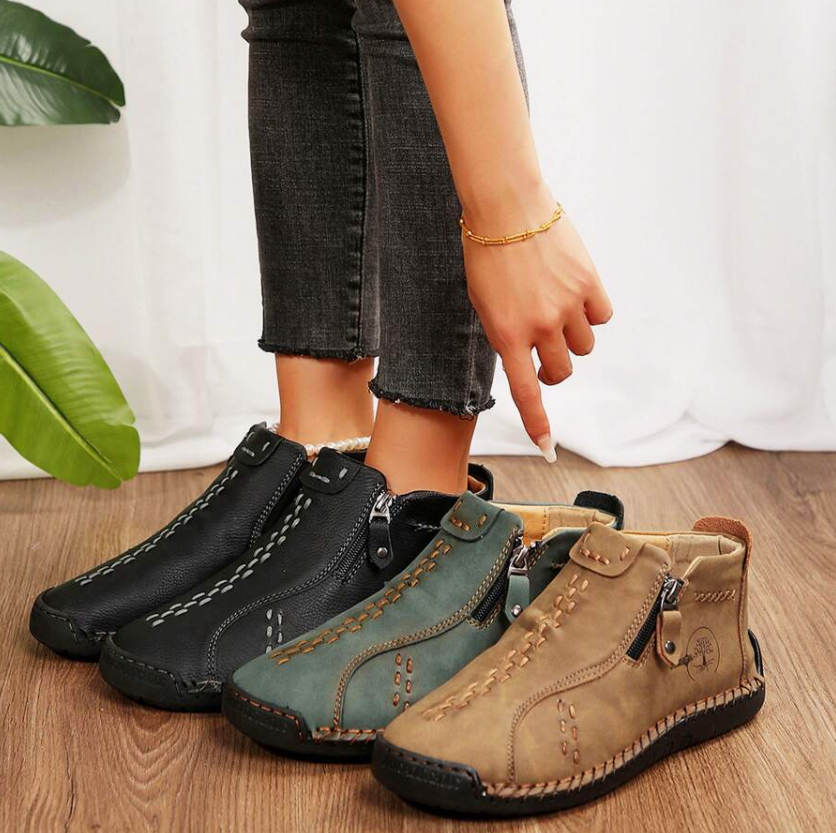 EMMA - Comfortable and Non-Slip Leather Ankle Boots for Women