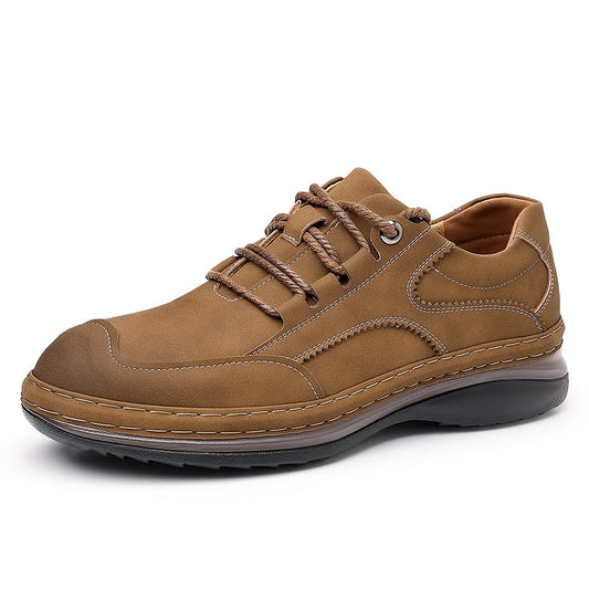 Andrew- Men’s Premium Leather Lace-Up Shoes – Business to Travel Comfort, Wide Fit, All-Day Support
